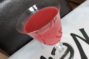 Smoothie pêche framboise