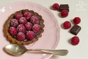 ▲ Tartelettes aux framboises et au chocolat ▲