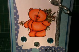 Carte thème "ourson".