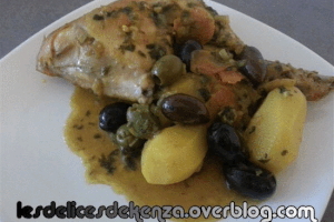 Poulet aux olives ou Tajine zitoune