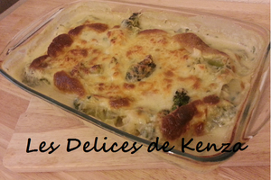 Gratin de brocoli et choux fleur