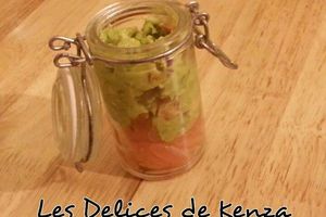 Verrine Guacamole-Saumon Fume