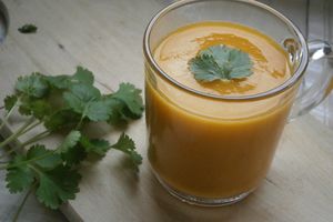 Velouté de lentilles corail, carottes & curry