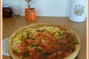 ... Tarte Salée ... Poireaux et Cancoillotte ...
