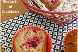 ... Muffins Rhubarbe et Framboises ...