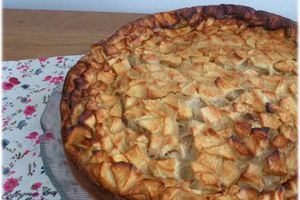 ... Recette de Ma Maman ... Flognarde aux Pommes, Raisins et Rhum ...