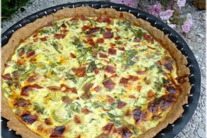 ... Quiche au Chorizo, Thon et Salade ...