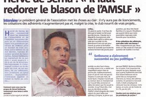 16-06-2015 AMSLF: Le mot du Président