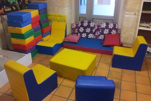 Aménagement à la bibliothèque de l'école