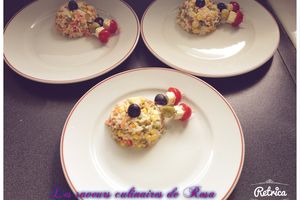 Salade de riz gastronomique