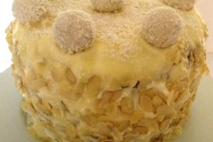 Rafaello layer cake (Gâteau rafaello)