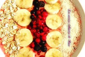 Smoothie bowl fruits rouges/banane