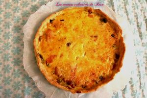 Quiche au poireau et au saumon