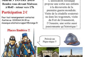 Vacances de février : Sortie à Verdun pour les CM