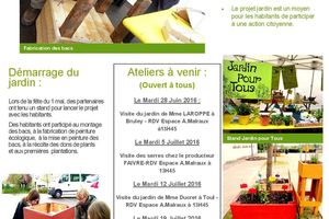 En Juillet, venez jardiner !