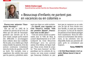ER 28 avril 2017 : beaucoup d'enfants ne partent pas en vacances...