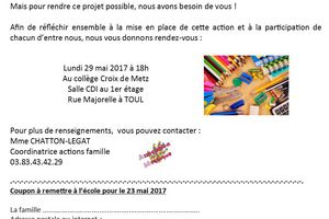 Pour une rentrée réussie au collège Croix de Metz