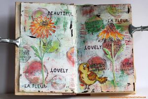 Mixed Media_Livre altéré_Vive l'été