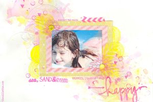 Page "Happy"_Tournoi d'été Scrap&Co_Défi#4_lift page