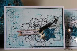 Bleu "paillettes" et petit cadeau