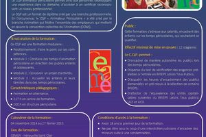 CQP Animateur Périscolaire