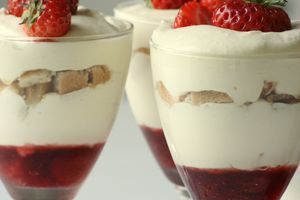 Tiramisu aux fraises