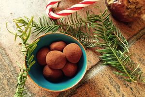 Truffes chocolat au lait et fruit de la passion