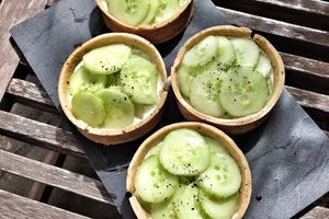 Tarte aux concombres...