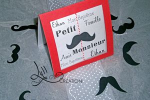 Thème moustache: gamme petit monsieur