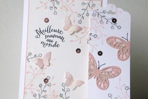 Fleurs et papillons délicats