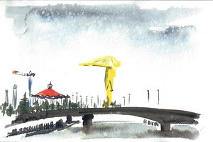 Il bruine sur Nantes