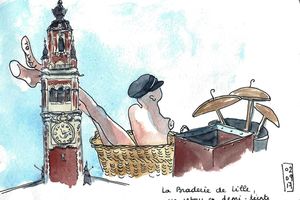 Entre braderie et train