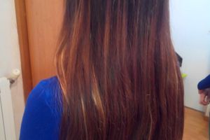 Extensions cheveux à clips méchées