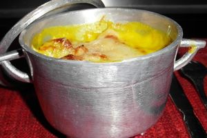 Gratin de chouchous au saumon