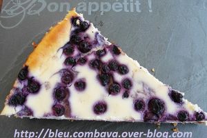 Cheesecake au muesli-pralin et citron-myrtilles
