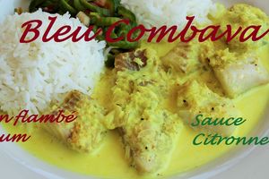 Poisson flambé au Rhum, sauce Citronnelle