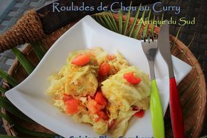 Roulades de Chou au Curry et aux Légumes- Afrique du Sud
