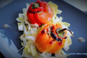 Petits Poivrons Farcis au Boucané Volaille et Fromage Frais