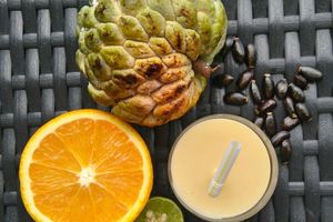 Smoothie aux Zattes (Pomme-cannelle) et aux agrumes