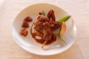 Lapin à l'ananas caramélisé au Sirop La Cuite