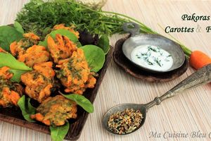 Pakoras Carottes et Fanes - Beignets à l'Indienne -