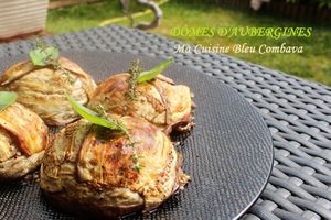 Dômes d'Aubergines caramélisées au Sirop de Gingembre et Aromates
