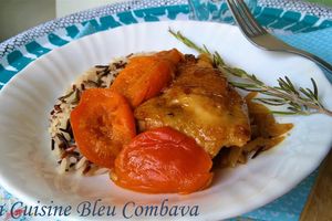 Poulet mijoté au Romarin et aux Abricots