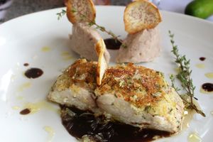 Poisson Poêlé Ail~Gingembre et sa Sauce Vanillée