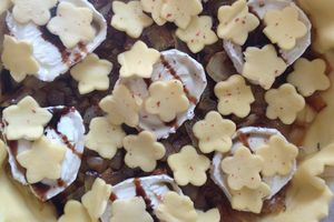 Tarte aux oignons caramélisés et chèvre