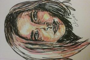 Visage aux Pitt artist pens "brush"