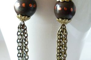 Boucles d'oreilles bronze