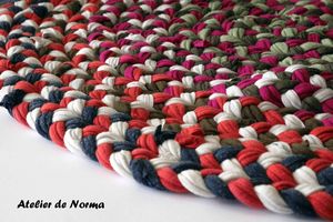 Un tapis en t-shirts recyclés : cette fois j'ai réussi !