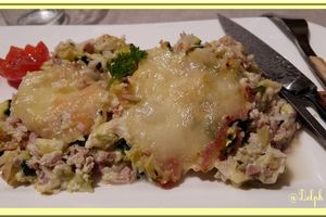 Gratin de Courgettes râpées au Jambon