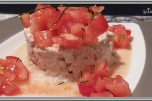 Tartare de Tomates aux rillettes de Thon